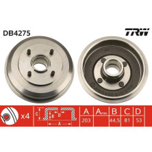 Bremstrommel | FORD Focus 98-07 | DB4275