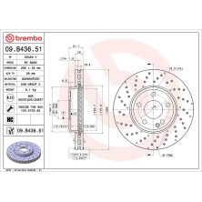 15 481 097 Bremsscheibe VA | MERCEDES W176,W246 11 | 09.B436.51