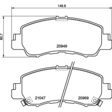 BREMBO Bremsklötze VA | MITSUBISHI Eclipse Cross 17 | P 54 061
