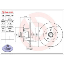 17 481 013 Bremsscheibe VA | VW T3 79 | 08.2981.10