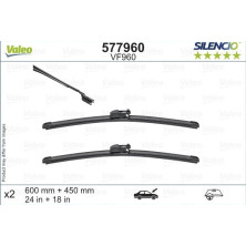 VALEO Silencio Flat Blade Set | Flachbalkenwischer | 577960