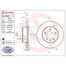 Bremsscheibe VA | MAN VW | 09.D421.11