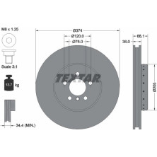 Bremsscheibe Bmw S. 5/6/7 10- Le PRO+ 92266025