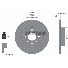 Bremsscheibe Alfa T. Mito 08 | 92202303