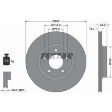 Bremsscheibe Mazda T. Rx-8 2.6 03-12 | 92174503