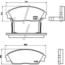 BREMBO Bremsklötze VA | HONDA Civic, Concerto 87-06 | P 28 016
