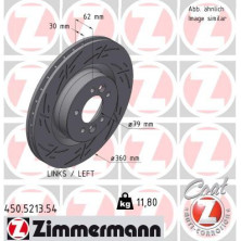 ZIMMERMANN Bremsscheibe | 450.5213.54