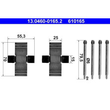 ATE Zubehör, Bremsbeläge 13.0460-0165.2