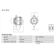Lichtmaschine | NISSAN X-Trail | 0 986 080 430
