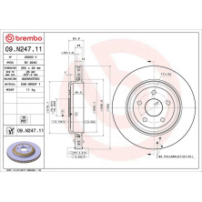 99 482 014 Bremsscheibe HA | JEEP Grand Cherokee 10 | 09.N247.11