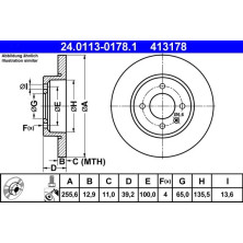 Bremsscheibe Vw P. Caddy/Golf/Passat/Vento 1.4-1.8/1.9D 88-04 | 24.0113-0178.1