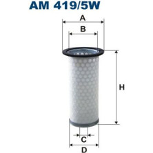 FILTRON Sekundärluftfilter | AM 419/5W