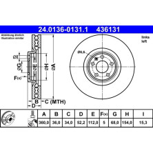 Bremsscheibe | 24.0136-0131.1