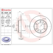 82 481 039 Bremsscheibe VA | TOYOTA Land Cruiser,Hilux 84 | 08.4504.20