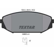 Bremsbelagsatz Honda P. Odyssey 07 | 2480501