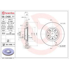 41 481 039 Bremsscheibe VA | ALFA Giulia 15 | 09.C495.11