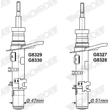 MONROE ORIGINAL VR | CITROEN C-Elysee BlueHDi 14 | G8327