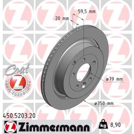 ZIMMERMANN Bremsscheibe 450.5203.20 ZIMMERMANN Bremsscheibe 450.5203.20