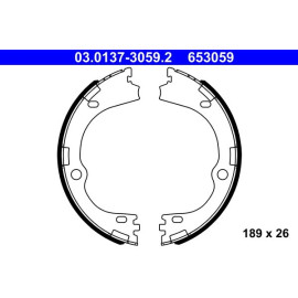ATE Bremsbackensatz, Feststellbremse 03.0137-3059.2