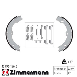 ZIMMERMANN Bremsbacken 10990.156.0