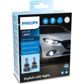 [~H11] HL Ultinon Pro3022 LED 12V&24V 6000K NO ECE 2 Stück Philips 11362U3022X2