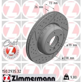 ZIMMERMANN Bremsscheibe 150.2935.32 ZIMMERMANN Bremsscheibe 150.2935.32
