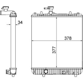 MAHLE Kühler, Motorkühlung CR 1495 001S