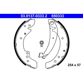 Bremsbackensatz 03.0137-0333.2