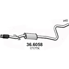 Mittelschalldämpfer 36.6058