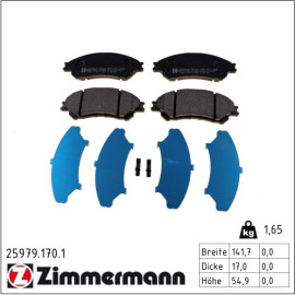 ZIMMERMANN Bremsbeläge 25979.170.1