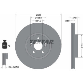 Bremsscheibe Renault P. Espace/Vel Satis 2.0-3.5 V6 02 92119405 Bremsscheibe Renault P. Espace/Vel Satis 2.0-3.5 V6 02 92119405