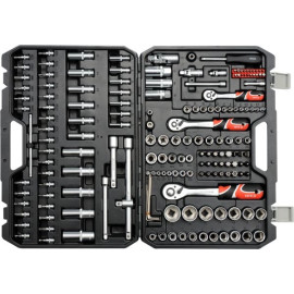 Steckschlüsselsatz Xl Typ2 1/2 + 3/8 + 1/4 173-Tlg YT-38931