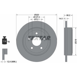 Bremsscheibe Jeep T. Grand Cherokee/Commander 05-10 92177403 Bremsscheibe Jeep T. Grand Cherokee/Commander 05-10 92177403
