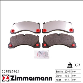 ZIMMERMANN Bremsbeläge 24553.960.1