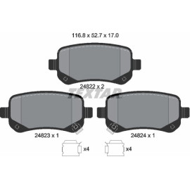 Bremsbelagsatz Chrysler T. Grand Voyager 2.8 Crd/3.3-3.8 07 2482201
