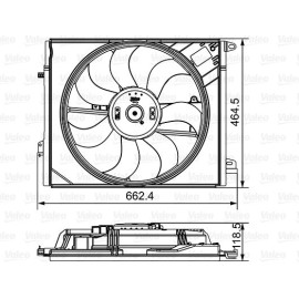 Lüfter Motorkühlung 696881