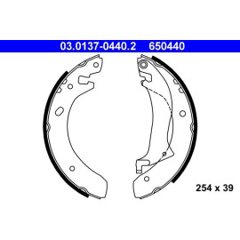 Bremsbackensatz 03.0137-0440.2