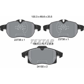 Bremsbelagsatz Opel P. Vectra C Ab Nr. 610000 2415501