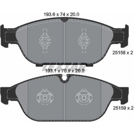 Bremsbelagsatz Audi S. A6 09-/A8 09- Scheibe 356Mm 2515802