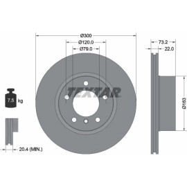 Bremsscheibe Bmw S. 1/3/4 1.6-2.0 10 92238505 Bremsscheibe Bmw S. 1/3/4 1.6-2.0 10 92238505