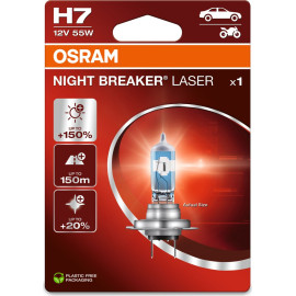 H7 12V 55W PX26d NIGHT BREAKER LASER +150% 1 Stück H7 12V 55W PX26d NIGHT BREAKER LASER +150% 1 Stück