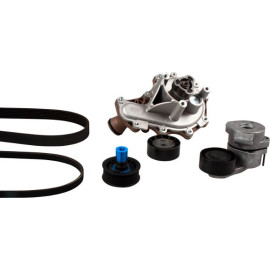 HEPU Wasserpumpe + Keilrippenriemensatz PK08080