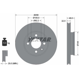 Textar Bremsscheibe 92164703 – mit ESP Textar Bremsscheibe 92164703 – mit ESP