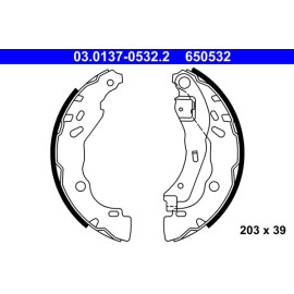 Bremsbackensatz 03.0137-0532.2