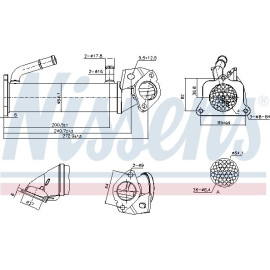 Nissens AGR-Kühler 989322 Nissens AGR-Kühler 989322