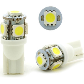 LED Glassockel W5W T10 5x 5050 SMD Weiß