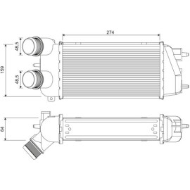 VALEO Druckluftkühler 818371