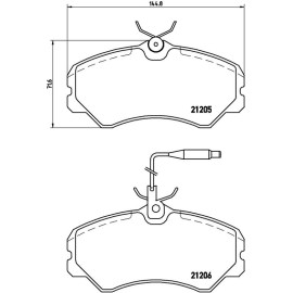 BREMBO Bremsklötze VA P 23 023