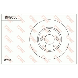 TRW Bremsscheibe Vorderachse DF8056 TRW Bremsscheibe Vorderachse DF8056