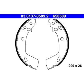 ATE Bremsbackensatz 03.0137-0509.2 ATE Bremsbackensatz 03.0137-0509.2